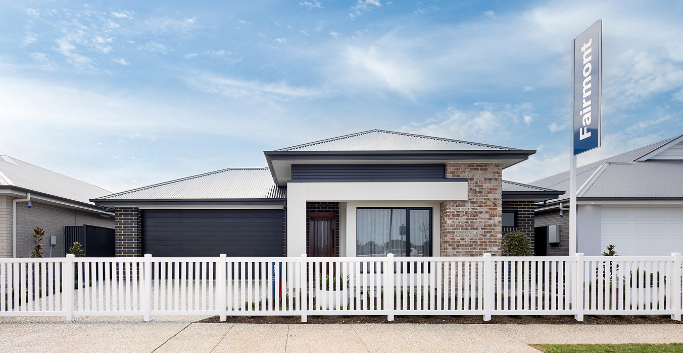 Modern display home exterior