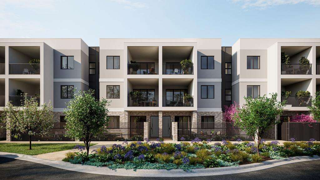 An artist’s impression of The Canopy Apartments facade.